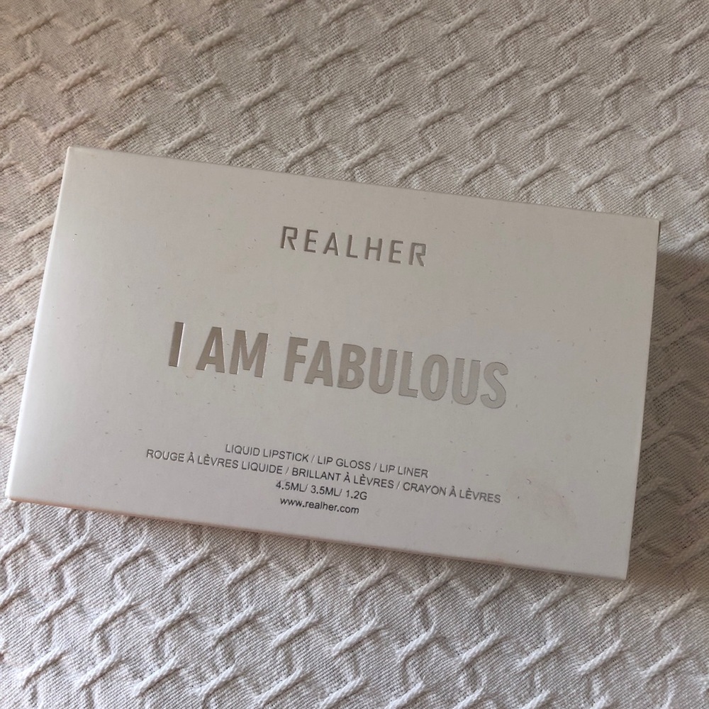 Realher I Am Fabulous Lipstick, Gloss and Liner